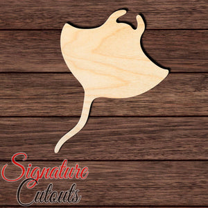 Stingray 003 Shape Cutout in Wood, Acrylic or Acrylic Mirror - Signature Cutouts