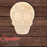 Sugar Skull 002 - Paint by Line Shape Cutout - Signature Cutouts