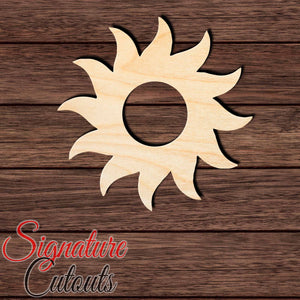 Sun 005 with Hole Shape Cutout Craft Shapes & Bases Signature Cutouts