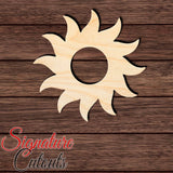 Sun 005 with Hole Shape Cutout Craft Shapes & Bases Signature Cutouts