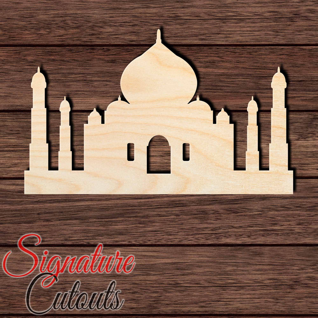 Taj Mahal Shape Cutout in Wood Craft Shapes & Bases Signature Cutouts