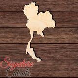 Thailand Shape Cutout in Wood, Acrylic or Acrylic Mirror - Signature Cutouts