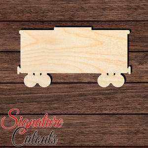 Train Box Car Shape Cutout in Wood, Acrylic or Acrylic Mirror Craft Shapes & Bases Signature Cutouts