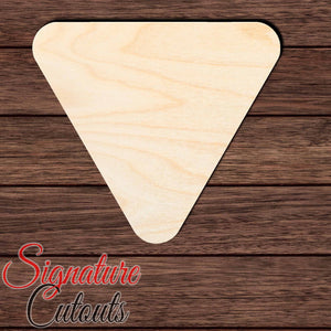 Triangle Rounded 001 Shape Cutout in Wood, Acrylic or Acrylic Mirror Craft Shapes & Bases Signature Cutouts