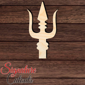 Trident 001 Shape Cutout in Wood, Acrylic or Acrylic Mirror - Signature Cutouts