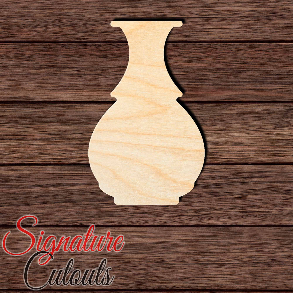 Vase 002 Shape Cutout in Wood, Acrylic or Acrylic Mirror - Signature Cutouts