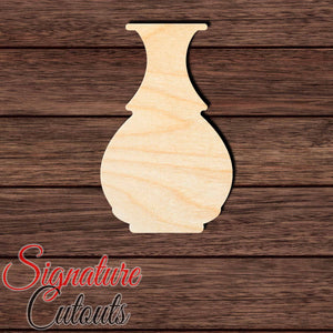Vase 002 Shape Cutout in Wood, Acrylic or Acrylic Mirror - Signature Cutouts