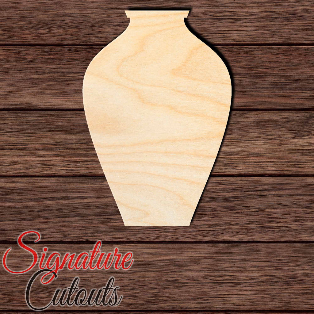 Vase 004 Shape Cutout in Wood, Acrylic or Acrylic Mirror - Signature Cutouts
