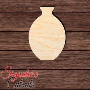 Vase 006 Shape Cutout in Wood, Acrylic or Acrylic Mirror - Signature Cutouts