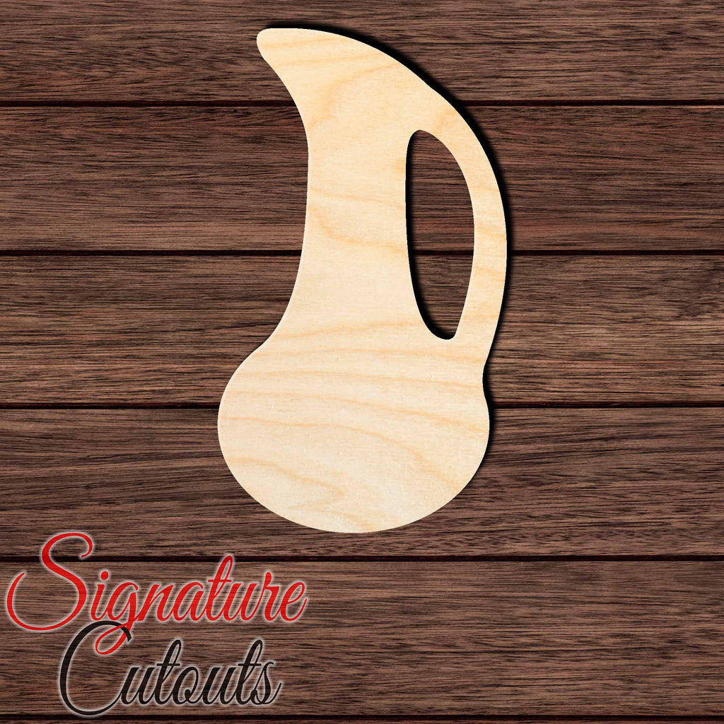 Vase 010 Shape Cutout in Wood, Acrylic or Acrylic Mirror - Signature Cutouts