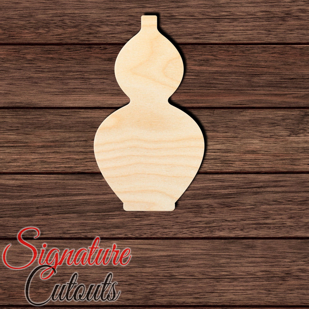 Vase 011 Shape Cutout in Wood, Acrylic or Acrylic Mirror - Signature Cutouts