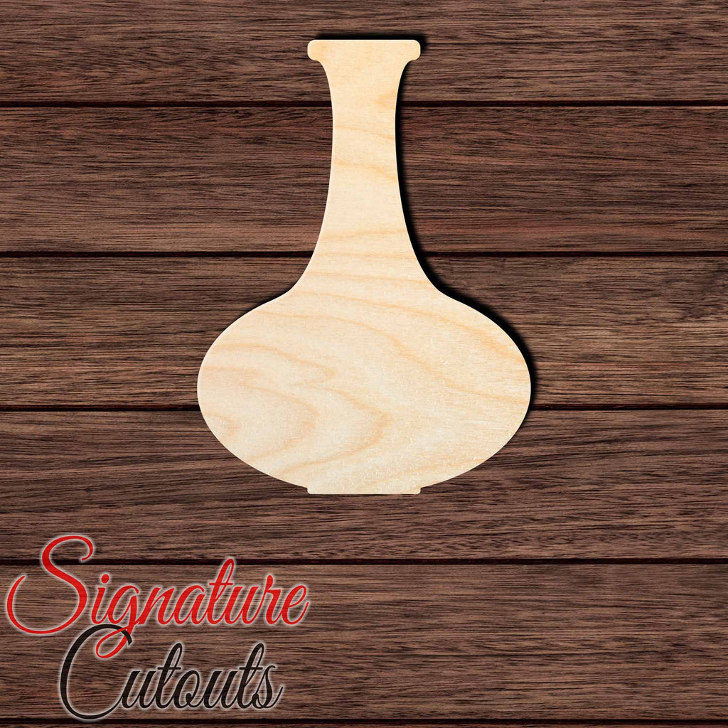 Vase 016 Shape Cutout in Wood, Acrylic or Acrylic Mirror - Signature Cutouts