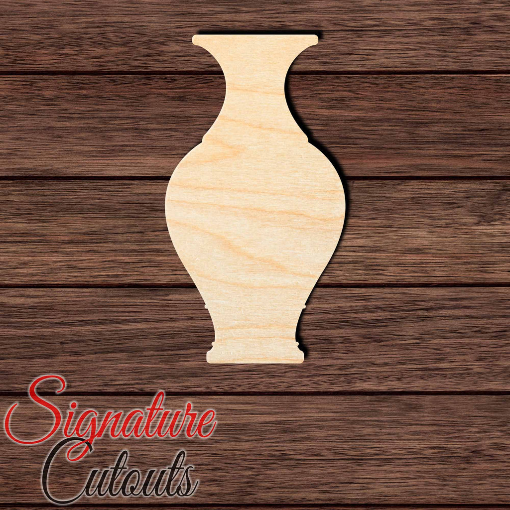Vase 020 Shape Cutout in Wood, Acrylic or Acrylic Mirror - Signature Cutouts