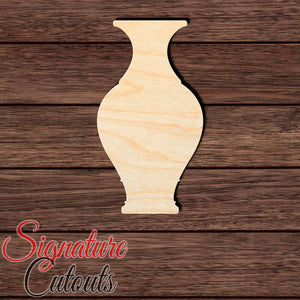 Vase 020 Shape Cutout in Wood, Acrylic or Acrylic Mirror - Signature Cutouts