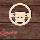 Video Game Steering Wheel 001 Shape Cutout in Wood, Acrylic or Acrylic Mirror Craft Shapes & Bases Signature Cutouts