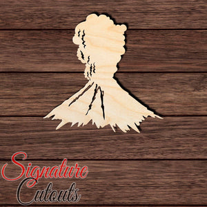 Volcano 002 Shape Cutout in Wood, Acrylic or Acrylic Mirror - Signature Cutouts