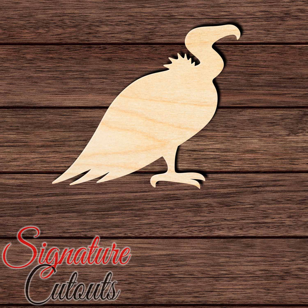 Vulture 001 Shape Cutout in Wood, Acrylic or Acrylic Mirror - Signature Cutouts