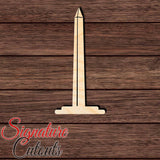 Washington Monument Shape Cutout in Wood, Acrylic or Acrylic Mirror - Signature Cutouts