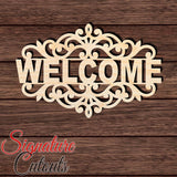 Welcome Lace Sign 001 Shape Cutout