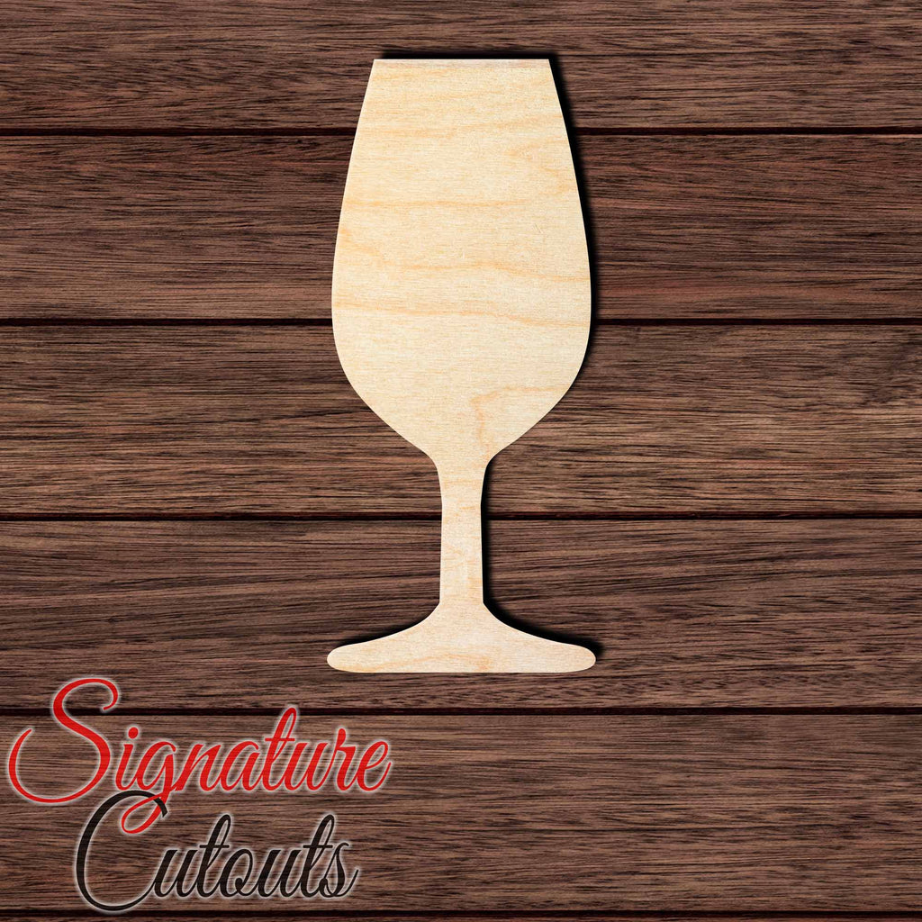 Wine Glass 001 - Bordeaux Shape Cutout in Wood Craft Shapes & Bases Signature Cutouts