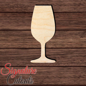 Wine Glass 001 - Bordeaux Shape Cutout in Wood Craft Shapes & Bases Signature Cutouts