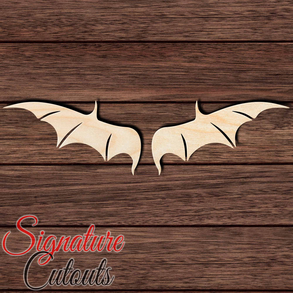 Wings 017 Shape Cutout in Wood, Acrylic or Acrylic Mirror - Signature Cutouts