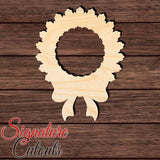 Wreath 005 Shape Cutout in Wood, Acrylic or Acrylic Mirror - Signature Cutouts