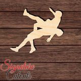 Wrestling 003 Shape Cutout
