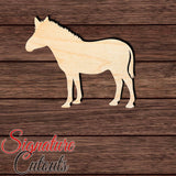 Zebra 001 Shape Cutout in Wood, Acrylic or Acrylic Mirror - Signature Cutouts