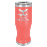 14 oz. Stainless Steel Pilsner Tumbler Signature Cutouts Coral 