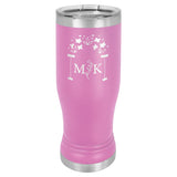 14 oz. Stainless Steel Pilsner Tumbler Signature Cutouts Lavender 