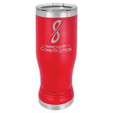 14 oz. Stainless Steel Pilsner Tumbler Signature Cutouts Red 