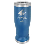 14 oz. Stainless Steel Pilsner Tumbler Signature Cutouts Royal Blue 