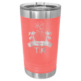 16 oz. Stainless Steel Pint Tumbler Signature Cutouts Coral 