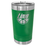 16 oz. Stainless Steel Pint Tumbler Signature Cutouts Green 