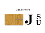 2-Layer JSU Wood Shape Cutout Craft Shapes & Bases Signature Cutouts 