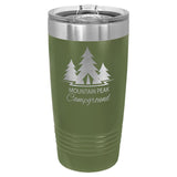 20 oz. Stainless Steel Ringneck Travel Mugs w/Slider Lid Signature Cutouts Olive Green 