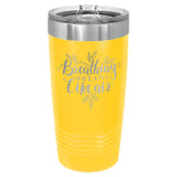 20 oz. Stainless Steel Ringneck Travel Mugs w/Slider Lid Signature Cutouts Yellow 