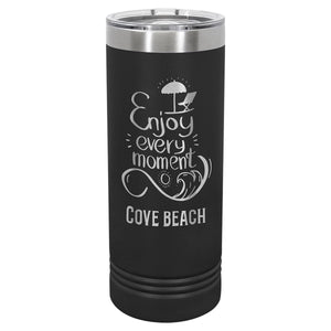 22 oz. Skinny Double Insulated Tumbler Signature Cutouts Black 