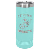 22 oz. Skinny Double Insulated Tumbler Signature Cutouts Teal 