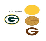3-Layer Green Bay G Wood Shape Cutout (3 pieces) Craft Shapes & Bases Signature Cutouts 