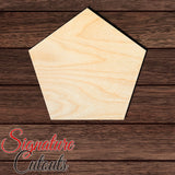 3 Pentagon @ 8 in. Shape Cutout in Wood - 5 in. sides Craft Shapes & Bases Signature Cutouts 