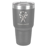 30 oz. Double Insulated Stainless Steel Tumbler Signature Cutouts Dark Gray 