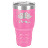 30 oz. Double Insulated Stainless Steel Tumbler Signature Cutouts Pink 