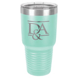 30 oz. Double Insulated Stainless Steel Tumbler Signature Cutouts Teal 