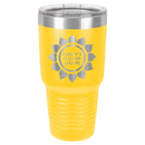 30 oz. Double Insulated Stainless Steel Tumbler Signature Cutouts Yellow 