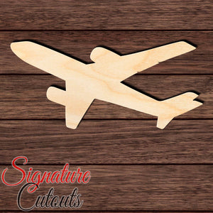 Airplane 007 Shape Cutout in Wood Craft Shapes & Bases Signature Cutouts 