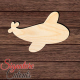 Airplane 009 Shape Cutout in Wood Craft Shapes & Bases Signature Cutouts 