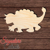 Baby Dino 003 Shape Cutout in Wood Craft Shapes & Bases Signature Cutouts 