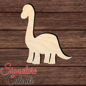 Baby Dino 005 Shape Cutout in Wood Craft Shapes & Bases Signature Cutouts 